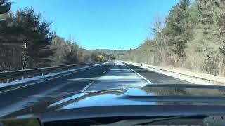 Mass Pike (I-90) westbound in Stockbridge, MA on 1/21/24