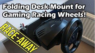 Folding desk mount for PC and console racing wheels!