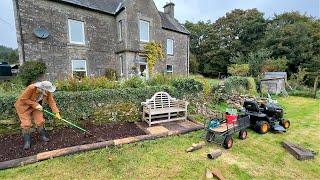 Cow Field to Garden - the Beginning! 1600s Country Manor House Renovation Rural Scotland