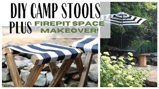 Firepit Area Makeover ~ DIY Outdoor Furniture ~ Simple Outdoor Chair Idea ~ Outdoor Space Makeover