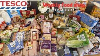 Weekly food shop. lead up to Christmas #ukfamily #tesco #weeklyfoodshop #food #christmas