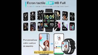 Smart Watch for Men Women Answer/Make Calls, 1.96" HD Fitness Watch with Heart Rate