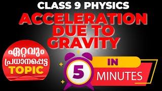 Class 9 Physics | Gravitation | Acceleration Due to Gravity | Important Topic | Exam Winner