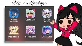 My OC in different Gacha apps 