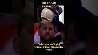 Joe Rogan Reacts To Chris Stapleton At Super Bowl Pt 1 #shorts #joerogan #superbowl #usa #anthem