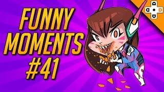 Overwatch FUNNY MOMENTS #41 - D.VA Gives up on Life | Highlights Montage