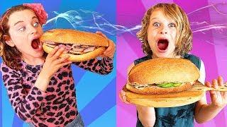 *Super size* SANDWICH Twin Telepathy ft The Norris Nuts (THE ORIGINAL Sandwich Challenge)