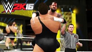 WWE 2K16 - Xbox One PS4 Gameplay 1080p 60fps Extreme Rules André The Giant vs Bad News Barret