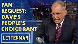 Fan Request: Dave's People's Choice Awards Rant Against CBS | Letterman