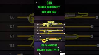 6GB Ram sensitivity  8GB ram sensitivity  free fire setting #shorts #freefire