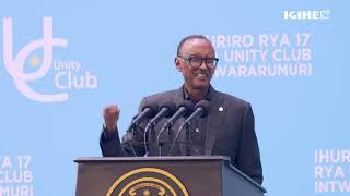 Umurongo ntarengwa |Abemera kuyoborwa n'amahanga –Perezida Kagame muri Unity Club #Intwararumuri