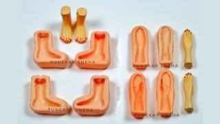 Hand & Leg Mould | How To Make Mould At home | Doll Making mould | by Punekar Sneha