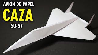 Como Hacer un Avión de Papel CAZA SU-57 que Vuela Muy Bien, Tutorial! | Mejores Aviones De Papel