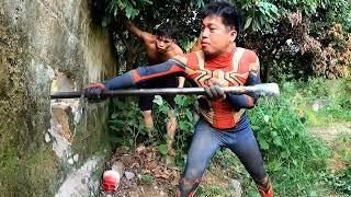 KING PYTHON35 | Spider-Man VS Giant Python, The Brave Hunter Confront 2 Giant Python