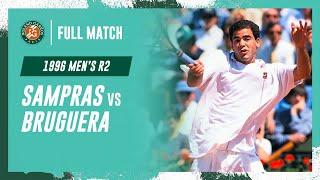 Sampras vs Bruguera 1996 Men's round 2 Full Match | Roland-Garros