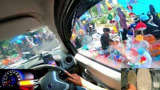 Mobil Masuk Pasar, Auto Keringat Dingin️Ngepres Kanan Kiri Pedagang & Motor - Pasar Ponti Sidoarjo