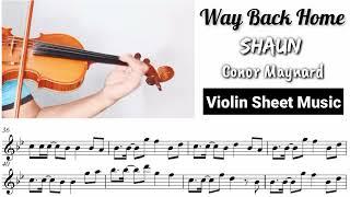 [Free Sheet] Way Back Home - Shaun [Violin Sheet Music]