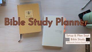 Bible Study Planner setup and plan September | Hobonichi Techno 2024 Cousin A5 | Plan with Me