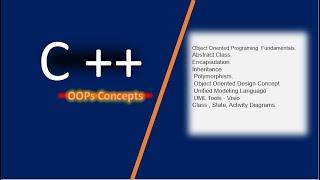 OOPs Concept| OOAD -object oriented design |UML|VISIO|Class Diagram| State Activity Diagrams