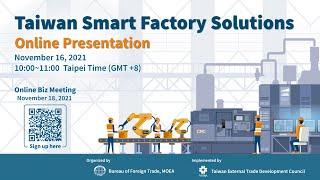 Taiwan Smart Factory Solutions Online Presentation | How To Get Started With Smart Manufacturing