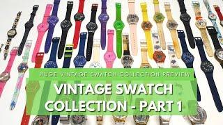 Vintage Swatch Watch Collection | Rare Swatch Watches Vintage 80s and 90s | Estate Watch Lot