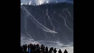 Sebastian Steudtner, a German surfer, rode a 115 feet tall wave at Nazare, Portugal 2024