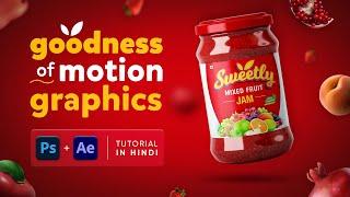 Motion Graphic Social Media Post in After Effects | Tutorial in Hindi