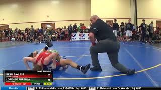 Junior 120 Beau Bayless Pennsylvania Vs Lorenzo Arreola California