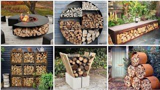 Top 45 ! Creative Firewood Storage Ideas 2024 #fire #home #woodworking