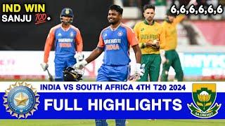 Full Highlights | India vs South Africa 4th T20 Highlights 2024 | IND vs SA 4th T20 Highlights 2024