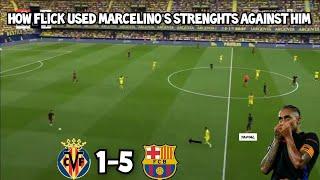 Villareal 1 - 5 Barcelona || Tactical Analysis || Flick Is The Master Of Setting Traps ||