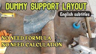 HOW TO LAYOUT DUMMY SUPPORT WITHOUT ANY CALCULATION|@bhamzkievlog5624