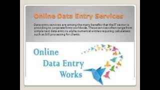 Data Entry outsourcing services