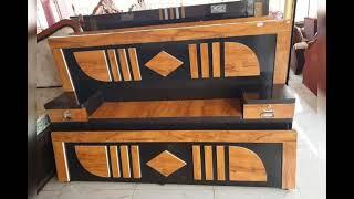 top 30 bed design image # lamination board work # baba furniture malkharoda #7000895198