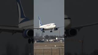 Anadolujet Boeing 737 Landing at Stuttgart Airport