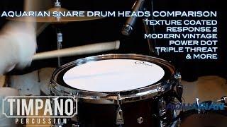 ULTIMATE Aquarian Snare Drum Heads Comparison - Timpano Percussion