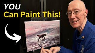 Paint an Orca in a Seascape: Oil Tutorial