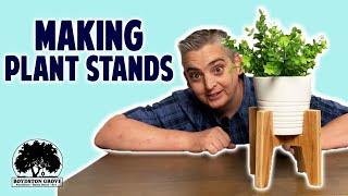 Making Plant Stands 2 Different ways // Easy Woodworking Project