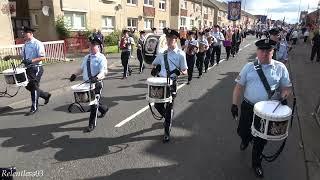 Airdrie Argyle Accordion @ Central Scottish 12th ~ Morning District Parade ~ Airdrie ~ 06/07/24 (4K)