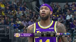 Brandon Ingram Gets "LeBron's Gonna Trade You" Chants | Lakers vs Pacers - February 5, 2019