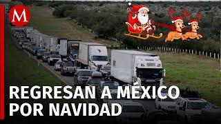 Carreteras de Chihuahua llenas de paisanos que regresan a casa para Navidad