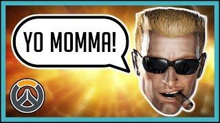 Overwatch - Duke Nukem soundboard #1 | Trolling players in voice chat!