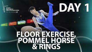 Men’s Apparatus Finals: Floor + Pommel Horse + Still Rings Highlights