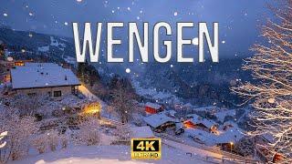 Wengen Switzerland  A Fairytale Winter Wonderland | 4K HDR