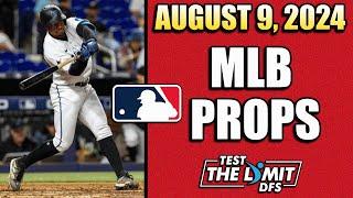 Top 3 MLB Player Prop Picks for Prizepicks | Friday 8/9/2024 | HIT A 25x TODAY!