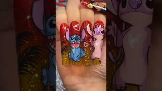 LILO AND STITCH nail art!  #shorts #nailart #naildesign #liloandstitch#nailartist#nailvideos