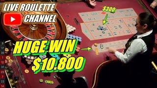  LIVE ROULETTE | HUGE WIN 10.800 In Las Vegas  $100 Chips Inside Exclusive  2024-11-30