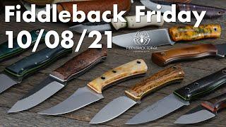 Fiddleback Friday 10/8/2021 - Made in USA Custom Knives by Fiddleback Forge & Friends