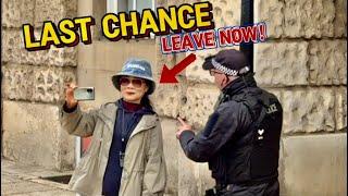 OBNOXIOUS CHINESE WOMAN, POLICE WARNS HER AND SAYS “ I’M NOT GONNA SAY IT AGAIN!”