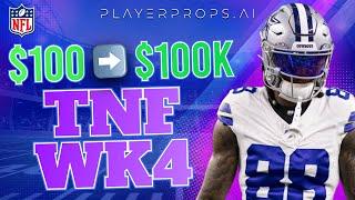 Thursday Night Football Week 4 | $100 into $100K Challenge | Free NFL Picks & Predictions